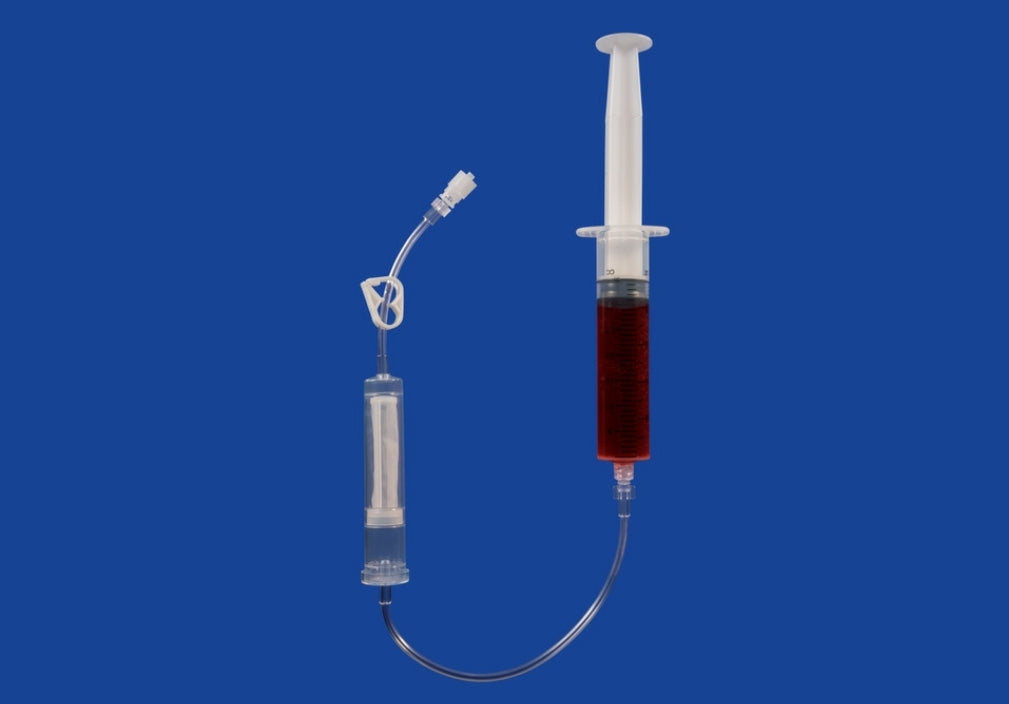 Set para administración sanguínea con filtro ADMINISTRACIÓN DE JERINGA MILA
